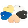 Etiqueta de amor para mascotas de acero inoxidable grabada con láser espejo metálico accesorios para collar llavero de tarjeta de identidad para perro mascota