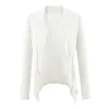 Chaqueta cárdigan larga con volantes, puramente seductora y sexy, nueva para otoño e invierno, protector solar, ligera, con cuello, tipo chal