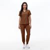 Ropa de enfermera de manga corta con cuello en V de Amazon para hombres y mujeres, ropa para el cuidado de la piel, lavado de manos, ropa de aislamiento para quirófano, conjunto de ropa de trabajo