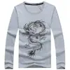 Camiseta de Verano 2020 para Hombre Camiseta Lisa para Hombre Algodón Manga Larga Estampada Talla Grande Cuello Redondo Pulóver Fabricantes de Camisetas