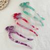 Horquilla de acetato de mariposa en forma de U para moño con cabeza de bola, estilo antiguo, combinable con todo, horquilla de plástico, accesorios para el cabello, venta al por mayor