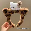 Diadema Nueva de Trébol de Cuatro Hojas y Cabeza de Kitty para Otoño e Invierno, Diadema para Lavarse la Cara en Dormitorio Estudiantil, Accesorios para el Cabello de Felpa Creativos y Lindos