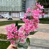 Comércio Exterior Novo Hortênsia Simulação Gerânio Hortênsia Hortênsia Selvagem Branco Casamento Guia de Estrada Decoração Suave Flor Artificial Atacado