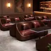 Juego de mesa y sillas de bar comercial tipo bistró de lujo ligero, mesa y sillas de bar con asientos tipo cabina para sala de fiestas, salón de música minimalista