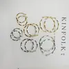 Nuevos Pendientes Grandes de Círculo Dorados 2025 para Mujer Ins Simples Elegantes Exagerados Diseño de Nicho Joyería de Círculo