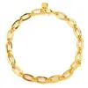 Colar Argola Oval Geométrica Estilo Espanhol Personalizado Que Mistura Design Tradicional e Moderno com Linhas Minimalistas da Moda