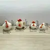 Casa de Bonecas Country Americano Enfeites Franguinho Feliz Brinquedos de Casa de Brincar para Crianças Miniatura Artificial Pequeno