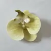 Cabeças de flores de orquídea artificiais impressas em 3D, caixa de presente para lembrancinhas, materiais florais DIY, decorações de casamento, enfeites para carro e suprimentos para artesanato feito à mão