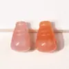 Colgante de Cabeza de Buda de Tres Caras Rosa y Suave, Ágata de Jade Rojo del Sur, Cuentas Budistas DIY, Pulsera para Mujer, Cuentas de Oración, Accesorios Coleccionables, Venta al por Mayor