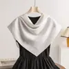 Pañuelo pequeño cuadrado de 70 cm con patrón de grietas de hielo estilo vintage, pañuelo pequeño de cuello moderno y versátil, pañuelo retro, pañuelo de seda ligero y protector solar