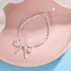 Pulsera Súper Brillante Hecha a Mano con Nudo de Lazo y Fragmentos de Plata, Artículo Caliente Primavera/Verano 2024, Joyería Única y Elegante para Mujer