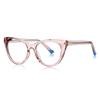Amazon nuevas gafas anti luz azul 2149 Brasil superventas transfronterizas ojo de gato gafas lisas montura de gafas versátil personalizada para mujer