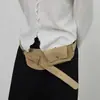 Riñonera Versátil de Gama Alta con Cinturón Ancho 2025 Decorativa Retro Marrón Nuevo Estilo Cinturón para Mujer Gamuza Estilo Coreano Bolso de Falda