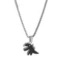 Collar simple versátil para hombre cadena de suéter de invierno collar de acero inoxidable collar que no se decolora colgante pequeño de animal dinosaurio