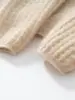 Suéter de Cachemira de Punto Gofrado de Color Sólido, Capa Base para Otoño e Invierno, Suéter de Cachemira Versátil Casual de Corte Ajustado