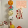 Decoraciones para el Festival de Medio Otoño 2026, Faroles de Papel Plegables Estilo Chino, Acertijos de Faroles, Montaje de Escena de Ambiente del Festival de Faroles para el Hogar y Centros Comerciales