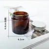 Taza Marrón para Velas Spot 100ml Portavelas Hecho a Mano DIY Aromaterapia Marrón Boca Ancha Botella Vacía Hogar