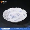 Serie de Clúster Azul y Blanco Wuhe Vajilla de Melamina Material de Grado Alimenticio Plato Comercial Cuchara para Arroz Cuchara para Sopa Base Aislante Plato para Frutas