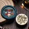 Novo Produto 2026 Série de Natal Cabeça de Selo de Cobre Embossada de Formato Irregular com Motivos de Rena e Floco de Neve para Selos de Cera de Natal