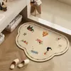 Tapete de Banheiro Porta de Banheiro Absorvente Lama de Diatomáceas Antiderrapante Almofada para Pés Lavatório Banheiro Chuveiro Tapete Especial