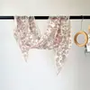 Lenço de Seda Leve e Respirável de Verão, Lenço Longo de Seda com Estampa Paisley 170, Lenço Cinto Multiuso, Protetor de Pescoço