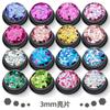 Amazon Explosiones Set Lentejuelas 3mm Super Flash Esmalte de Uñas Gota Pegamento Accesorios Maquillaje Corporal Color Mixto Joyería Venta al por Mayor