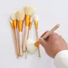 Caneta Colorida para Pintura Transfronteiriça Pincel de Lã Cabeça Macia Caneta S Pincel para Tinta a Óleo Aquarela Pincel de Pintura Cerâmica Pincel para Varrer Pó Hidratante