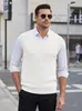 Chaleco de punto para hombre de peso pesado con cuello en V y jacquard texturizado, sin mangas, comercio exterior TK retro talla grande casual