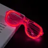 Venta caliente transfronteriza persianas gafas brillantes suministros para fiestas Halloween bar baile fiesta de cumpleaños accesorios de flash