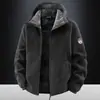 Chaqueta de Polar para Hombre de Otoño e Invierno Más Vendida Chaqueta Gruesa Cálida a Prueba de Frío con Capucha Ropa para Hombre Abrigo Superior Transfronterizo