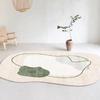 Tapete de Imitação de Caxemira Estilo Morandi Wabi-Sabi para Sala de Estar Tapete para Sofá Mesa de Centro Manta Antiderrapante Quarto Cabeceira Pode Ser Totalmente Coberto