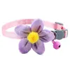 Fábrica directa de joyería para mascotas transfronteriza collar para gato con lazo impreso campana hebilla de seguridad collar para gato anti-asfixia