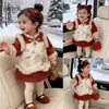 Vestido Hanfu Cheongsam Tang Suit Acolchado de Algodón para Niñas Ningli, Nuevo Vestido de Princesa Estilo Chino para Niños Otoño e Invierno
