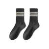 Calcetines de media pantorrilla para hombre de primavera y otoño, antibacterianos, absorbentes de sudor, resistentes al olor, de tubo largo para otoño, calcetines deportivos para hombre