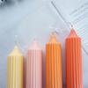 Molde para Velas de Varilla Larga con Rayas Verticales para Techo de Iglesia, Molde de Plástico Acrílico para Velas Hechas a Mano, Soporte para Moldes, Iglesia