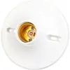 Soquete de lâmpada e27 rosca soquete de lâmpada plano soquete de lâmpada LED base montagem aberta no teto soquete de lâmpada Luokou soquete de lâmpada baquelite