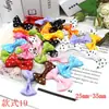 50 Piezas/Paquete Corbatas de Moño Estilo Coreano, Accesorios para el Cabello de Niños, Pinzas para el Cabello de Niñas, Moños, Flores de Dibujos Animados para el Cabello