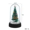 Enfeites de Árvore de Natal de Mesa Personalizados, Luzes Noturnas Luminosas, Coberturas Decorativas de Vidro, Presentes de Natal, Feitos à Mão de Alta Simulação