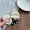 Estilo Coreano Outono e Inverno Fofo Super Macio Camurça Pérola Laço Prendedor de Cabelo Acessórios de Cabelo da Yanqi Elástico de Rabo de Cavalo Corda de Cabelo