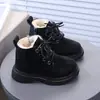Botas Martin Nuevas para Niños Otoño/Invierno 2026, Botas Amarillas de Cuero de Suela Suave para Niños, Botines Bajos para Niños, Zapatos para Niñas