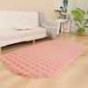 Alfombra de Piel de Conejo de Imitación Transfronteriza Especialmente Diseñada para Estilo Crema Alfombra de Felpa de Burbujas para Piso Dormitorio Cabecera Sala de Estar Alfombra para Ventana de Bahía Manta para Sofá