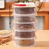 Caja de Almacenamiento para Especias, Frasco para Cebolla, Jengibre, Ajo, Condimentos, Contenedor Sellable Apilable para Cocina Doméstica, Frasco de Almacenamiento, Caja para Porciones, Caja para Conservar Fresco