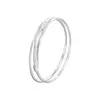 Novo bracelete Dongjin de laço duplo para mulheres, design de nicho, pulseira deslizante ajustável, moderna, versátil, luxo discreto, de alta qualidade