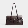 2026 Nuevo Bolso Elegante de un Solo Hombro, Bolso de Mano con Cierre de Candado Estilizado para Mujer, Venta al por Mayor Transfronteriza, Bolso Cruzado Simple y Versátil