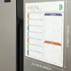 Calendário Magnético Mensal e Semanal Apagável Transfronteiriço Adesivo Quadro Branco Magnético Macio Bloco de Notas Quadro de Mensagens Adesivo para Geladeira