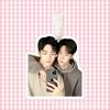 Wang Yibo bagagem tag mochila pingente mala de embarque pendurado tag cabeça grande estrela suporte periférico mesmo criativo