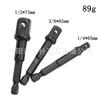 Juego al por mayor de 8 piezas Mango hexagonal negro Adaptador de bola de acero para tornillo eléctrico Juego de 3 piezas Vástago de conversión de manguito Adaptador de cuentas para remachado