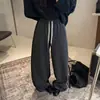 Calça Larga Forrada com Lã Falsa de Caxemira Grossa para Mulheres, Novo Estilo Inverno 2026, Modelagem Solta, Calça Longa Reta Emagrecedora, Calça Esportiva Curva