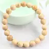 Pulsera de Sándalo del Fabricante, Estilo Mini y Compacto, Círculo Único de 8 mm, Unisex, Pulsera de Estilo Chino Nuevo, Cuentas de Oración Budista
