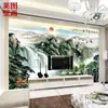 Papel de parede para parede de fundo de TV pintura chinesa residência da Montanha Fuchun pintura de paisagem mural grande de alta qualidade sala de estar escritório tecido de parede